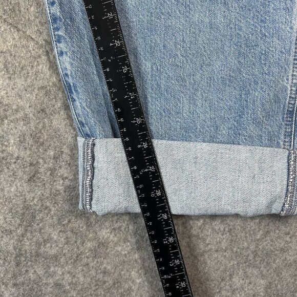 Adriano Goldschmied Jeans Womens 32 Mercer Cuffed High Rise Barrel Wide Leg - Picture 3 of 13